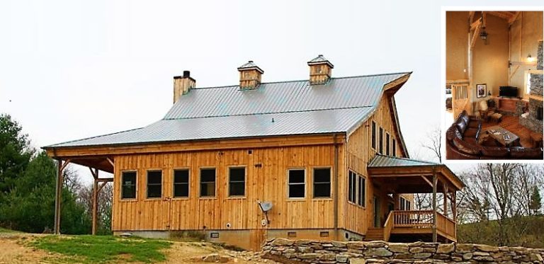 Ponderosa Country Barn Home With And Ft Lean Tos And Wooden