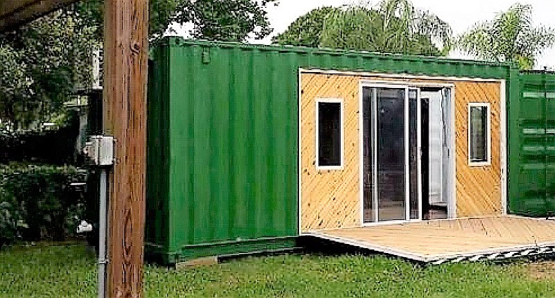 Does it get much simpler? A rustic country container cabin