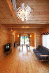 Perfect Dark Wood Tones with Warm, Country Primitive Roof Slope Style