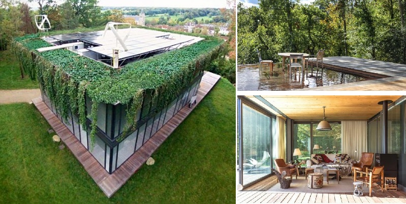 Prefab with a Hanging Garden that Hides Cheap Energy Additions