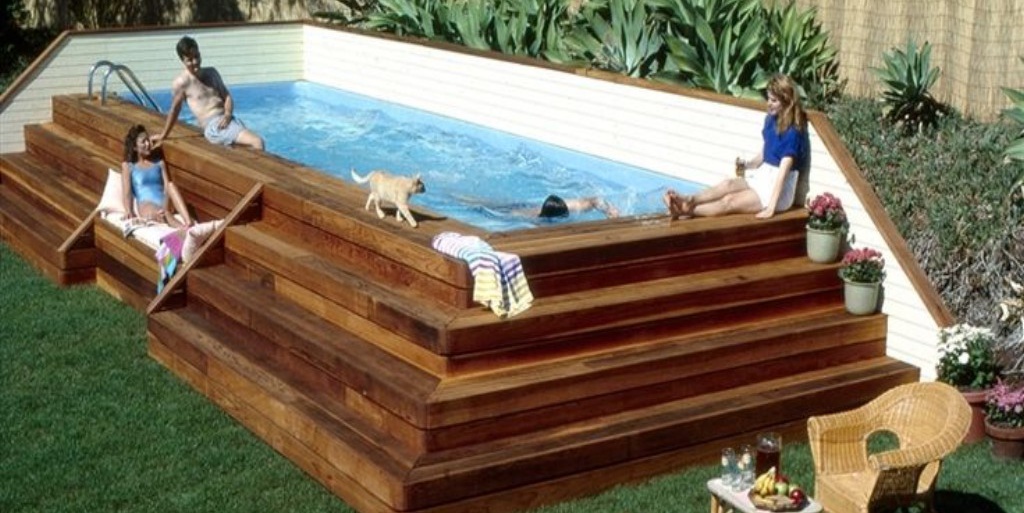 This Is A Above-Ground Lap Pool