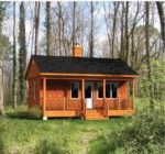 This tiny 384 sq ft rustic cottage is the perfect fit for just one or as simple option for a weekend getaway for two