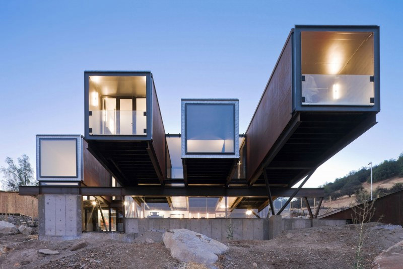 This is the 'Caterpillar' Shipping Container House