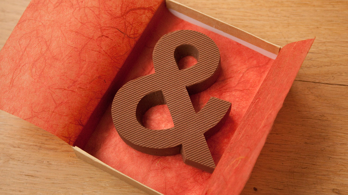 Letters Made Out of Chocolate - Chocography