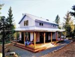 Relaxing Metal Building Cabin with Wrap Around Porch (HQ Plans & Pictures)