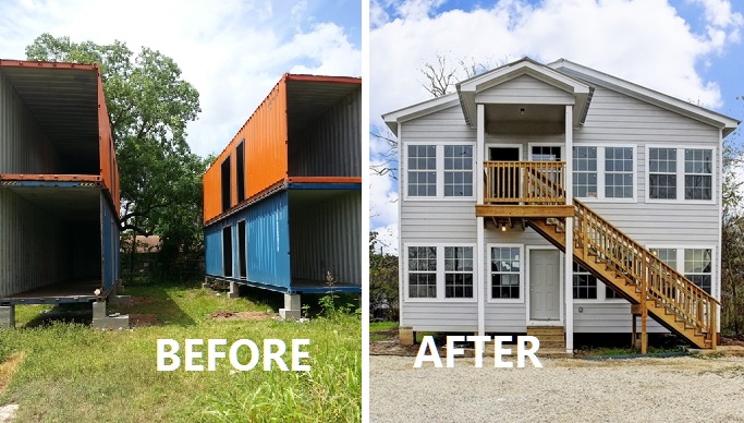 Build a 2 Story House out of Shipping Containers