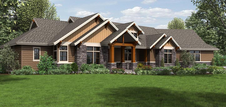 Mix of Ranch & Craftsman Style Home