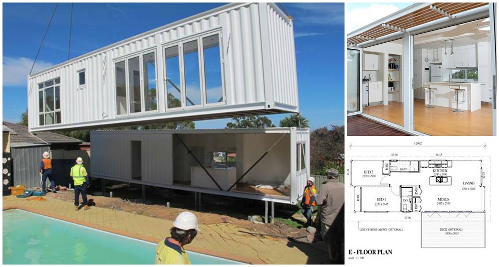 640 Sq Ft Shipping Container 'Granny Flat' Home