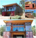 Hybrid Construction Method Home with Shipping Containers