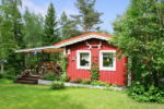 Relax in a Wooden Cottage House with a Beautiful Garden