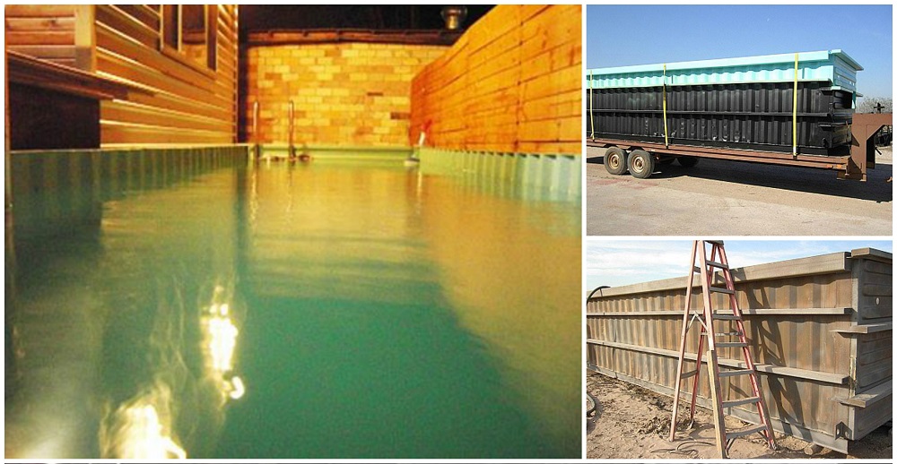 Shipping Container Swimming Pool Conversion