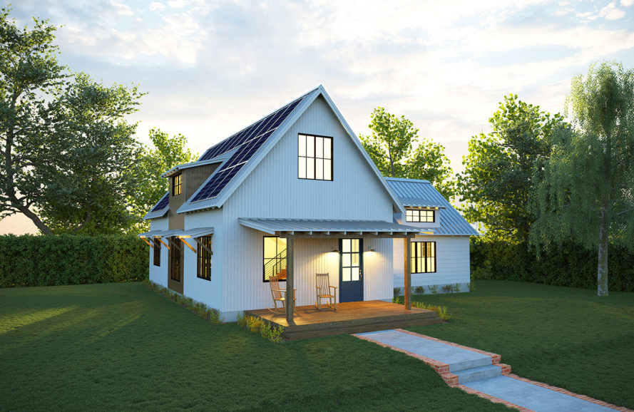 Building Green with Net-zero Energy Solar Farmhouse