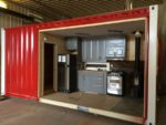 This Shipping Container Cabin Opens Up - Extra Security Cabin