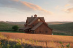 Great Barn Home Features an Open Wrap Around Porch