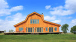 Elegant Barn Homes with 12 & 20 ft Lean-tos