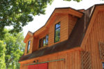 Elegant Barn Homes with Covered Porch and Upper Deck