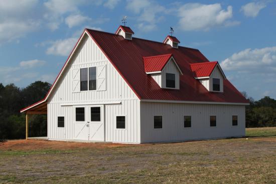 Outstanding 36×48 Pole Barn Home with Porch