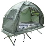 All in one tent, cot and sleeping bag for all of your camping adventures