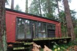 They converted an old caboose into this great house