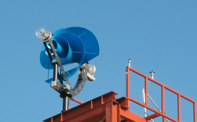A Silent Rooftop wind turbine that can generate 1,500 kWh of energy per year