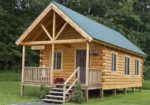 Cute Green Log Cabin Kits