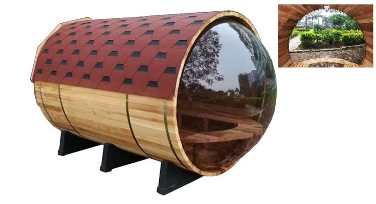7 Person Pine Indoor Outdoor Wet Dry Barrel Sauna