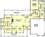 3 Bedroom House Plans with 2 Car Garage