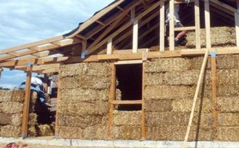 Homes can be built inexpensively using straw bale construction