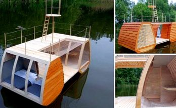 You’ve Seen Tiny Houses, Now It’s a Tiny Personal Houseboat